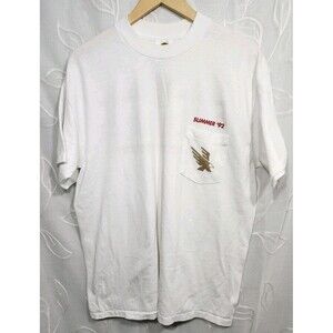 Vintage 90s Winston Cigarette Pocket T-Shirt Mens XL Single Stitch USA Made